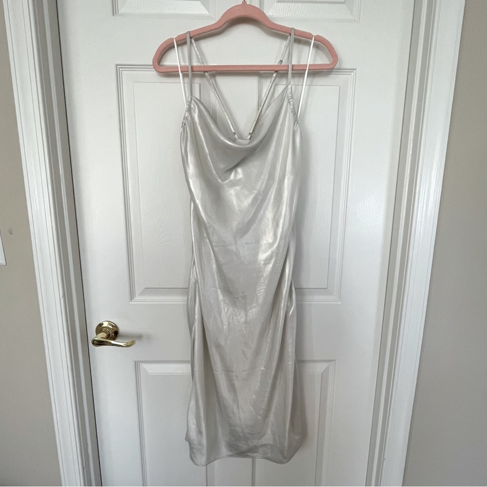 NEW Express Cowl Neck Midi Slip Dress